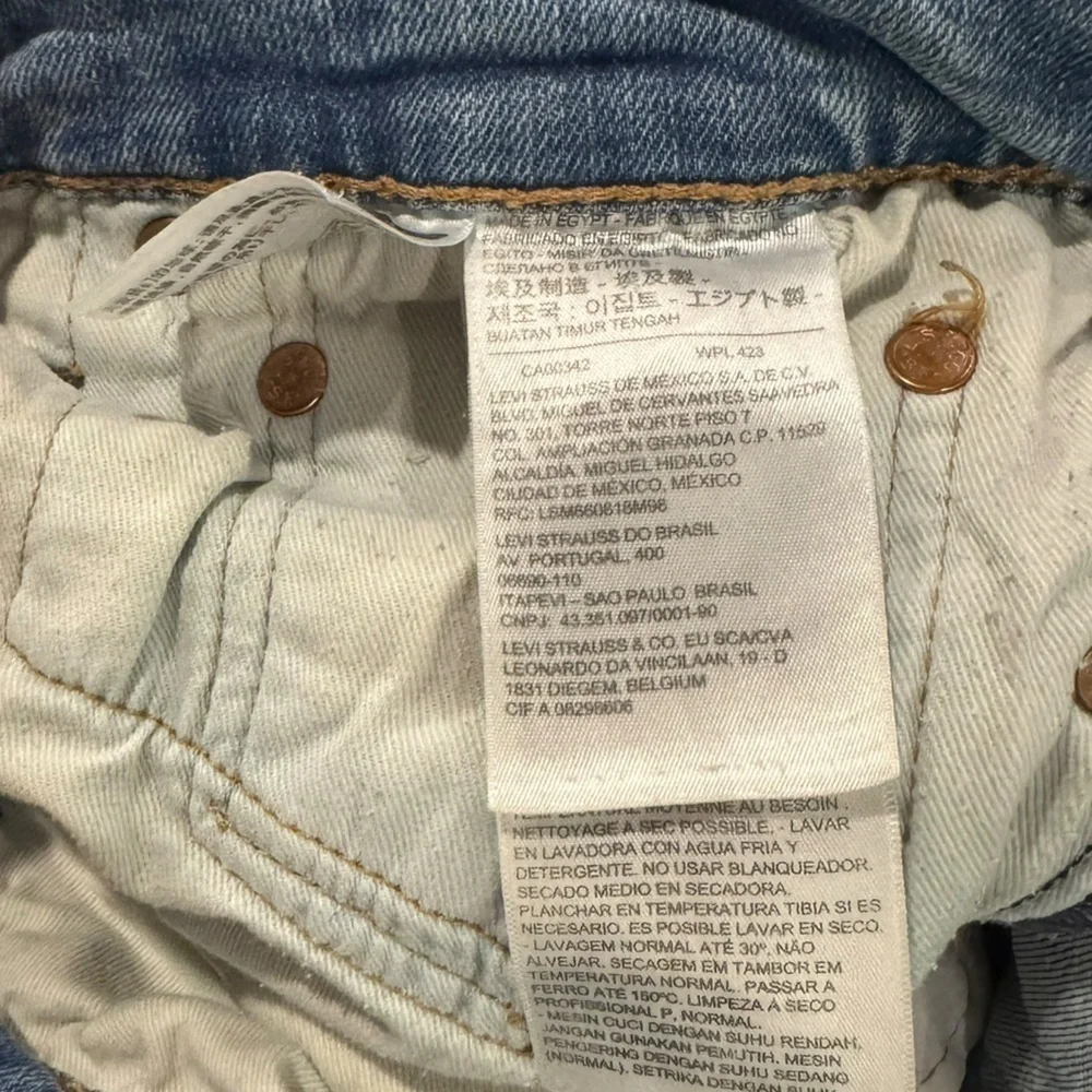 GUC Levi’s Premium Men’s 510 Jeans stretch 33W 30L Distressed Denim flaw